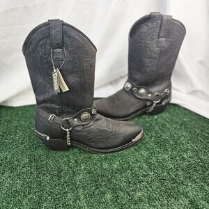 Dingo Men's Suiter Black Leather Harness Boot DI02175-BK Size 8D NEW